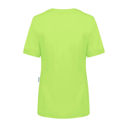 KARLOWSKY | Ladies' Tunic Essential – Kiwi Green - Size 44 - Short Sleeve - V-Neck - 95°C Washable