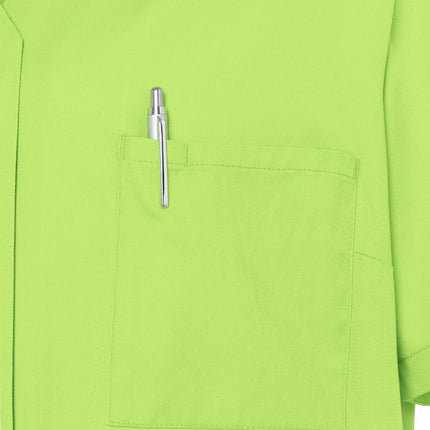 KARLOWSKY | Ladies' Tunic Essential – Kiwi Green - Size 44 - Short Sleeve - V-Neck - 95°C Washable