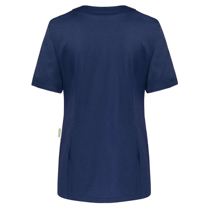 KARLOWSKY | Ladies' Tunic Essential – Navy - Size 44 - Short-Sleeve - V-Neck - 95°C Washable