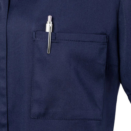KARLOWSKY | Ladies' Tunic Essential – Navy - Size 46 - Short Sleeve - V-Neck - 95°C Washable