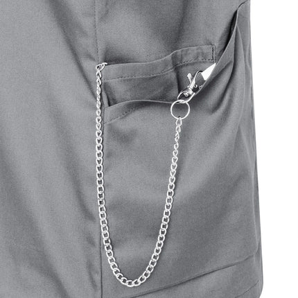 KARLOWSKY | Ladies' Tunic Essential – Platinum Grey - Size 54 - Short Sleeve - V-Neck - 95°C Washable
