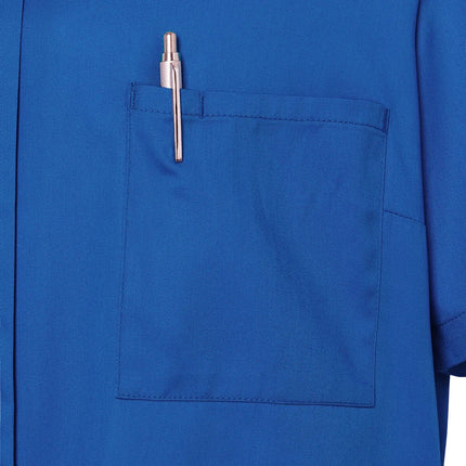 KARLOWSKY | Ladies' Tunic Essential – Royal Blue - Size 36 - Short-Sleeve - V-Neck - 95°C Washable