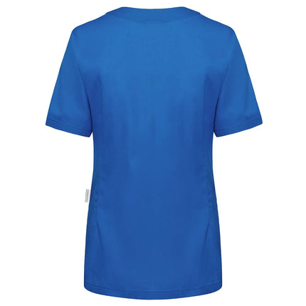 KARLOWSKY | Ladies' Tunic Essential – Royal Blue - Size 40 - Short-Sleeve - V-Neck - 95°C Washable
