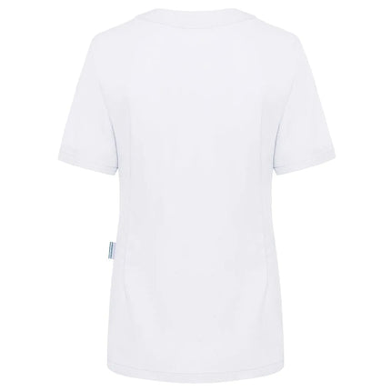 KARLOWSKY | Ladies' Tunic Essential – White - Size 42 - Short-Sleeve - V-Neck - 95°C Washable