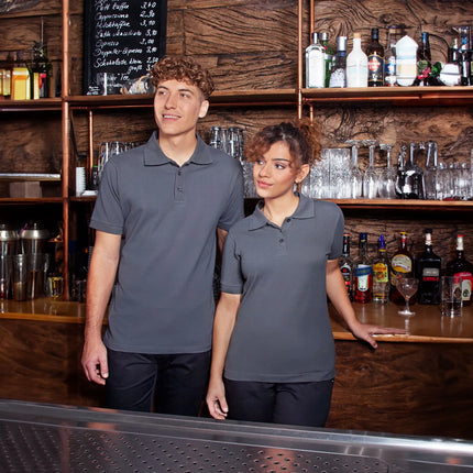 KARLOWSKY | Ladies Workwear Polo Shirt Basic – Anthracite - 3XL - 100% Cotton - 60°C Wash