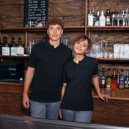 KARLOWSKY | Ladies Workwear Polo Shirt Basic – Black - 3XL - 100% Cotton - 60°C Wash