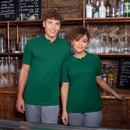 KARLOWSKY | Ladies Workwear Polo Shirt Basic – Forest Green - 3XL - 100% Cotton - 60°C Wash