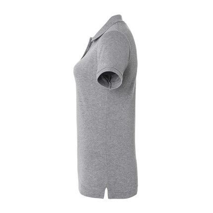 KARLOWSKY | Ladies Workwear Polo Shirt Basic – Light Grey - 3XL - 100% Cotton - 60°C Wash