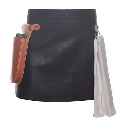 KARLOWSKY | Leather Waist Apron – Black - 590×400 mm