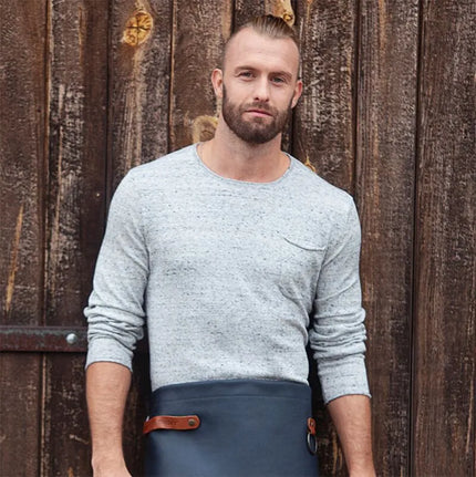 KARLOWSKY | Leather Waist Apron – Ink - 590×400 mm