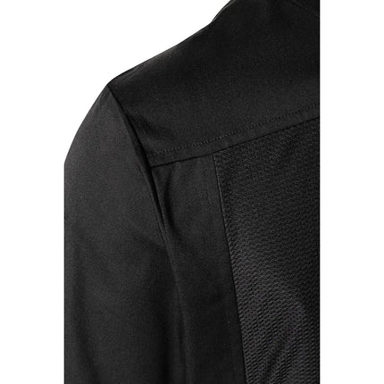 KARLOWSKY | Long Sleeve Chef Jacket – Black - 4XL - Breathable Mesh Back