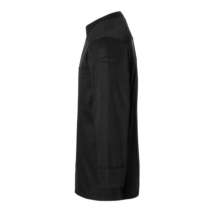 KARLOWSKY | Long Sleeve Chef Jacket – Black - S - Breathable Mesh Back