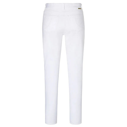 KARLOWSKY | Men’s 5‑Pocket Work Trousers Classic‑Stretch – White - Size 48 - 98% Cotton / 2% Polyester