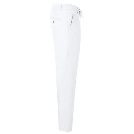 KARLOWSKY | Men's Chef Stretch Chino Trousers – White - Size 62 - Slim Fit
