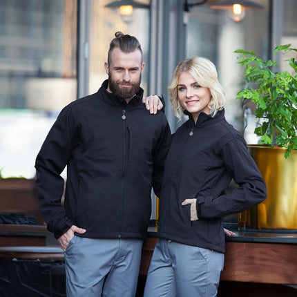 KARLOWSKY | Men's Classic Softshell Jacket – Black - 5XL - Waterproof 5,000 mm