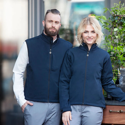 KARLOWSKY | Men's Softshell Gilet Classic – Navy - 4XL - Waterproof 5000 mm - Windproof & Breathable