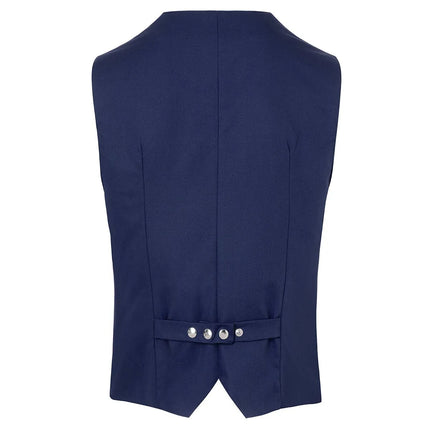 KARLOWSKY | Men's Waistcoat Kai – Navy - Size 54 - Tailored Fit - 4 Press Studs - 95°C Washable