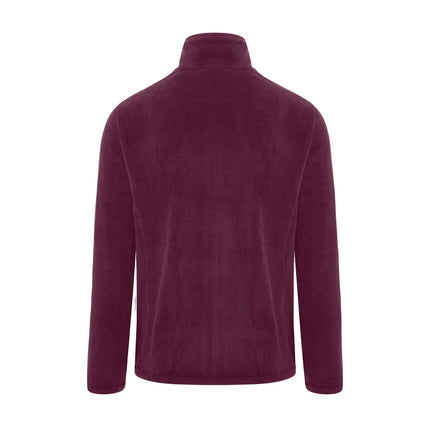 KARLOWSKY | Men's Work Fleece Jacket – Aubergine - M - Recycled Polyester - 60°C Washable