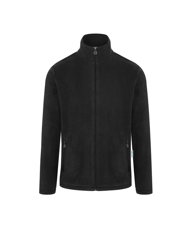 KARLOWSKY | Men's Work Fleece Jacket – Black - 5XL - Recycled Polyester - 60°C Washable