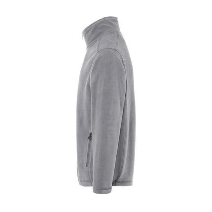 KARLOWSKY | Men's Work Fleece Jacket – Platinum Grey - M - Recycled Polyester - 60°C Washable