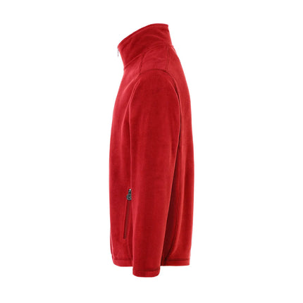 KARLOWSKY | Men's Work Fleece Jacket – Red - L - Recycled Polyester - 60°C Washable