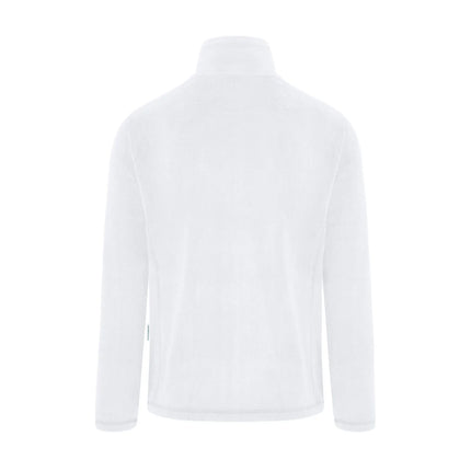 KARLOWSKY | Men's Work Fleece Jacket – White - S - Recycled Polyester - 60°C Washable