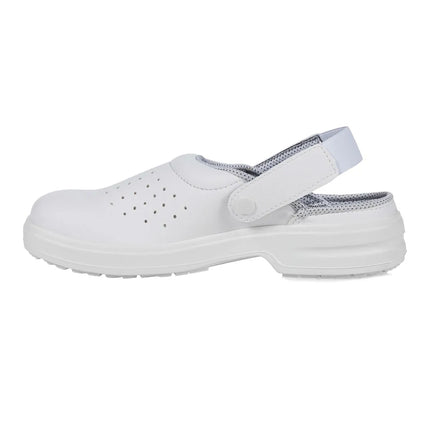 KARLOWSKY | Oxford Safety Shoe – Steel Toe Cap - Slip-Resistant - White - EU 41