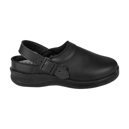 KARLOWSKY | Professional Chef Clog Cape Town – Black - EU 47 - EN ISO 20347 OB A E FO SRC - Washable 40°C