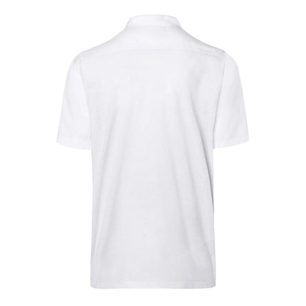 KARLOWSKY | Short Sleeve Chef Jacket – Mesh Back - Breathable - White - 4XL