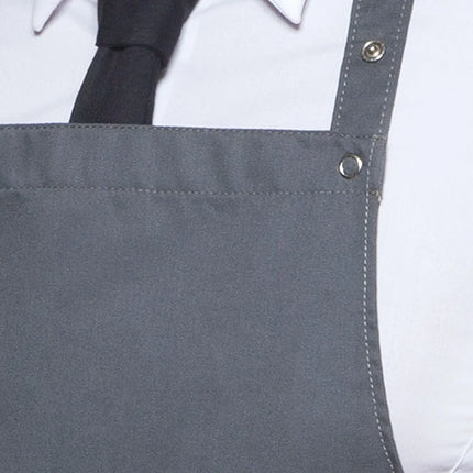 KARLOWSKY | Tenerife Bib Apron – Anthracite - Adjustable Neck - 2 Pockets - One Size