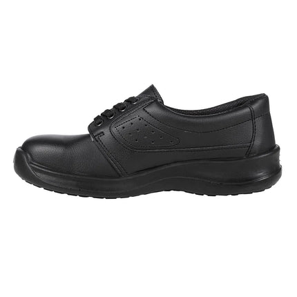 KARLOWSKY | Usedom Steel Toe Cap Safety Shoe S1 SRC Slip-Resistant – Black - EU 40