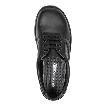 KARLOWSKY | Usedom Steel Toe Cap Safety Shoe S1 SRC Slip-Resistant – Black - EU 36