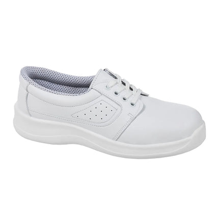 KARLOWSKY | Usedom Steel Toe Cap Safety Shoe S1 SRC Slip-Resistant – White - EU 38