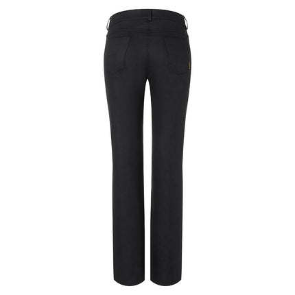 KARLOWSKY | Women's Chef Trousers Tina – Black - Size 48 - Stretch - Zip Fly & Belt Loops