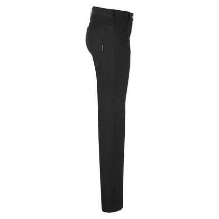 KARLOWSKY | Women's Chef Trousers Tina – Black - Size 48 - Stretch - Zip Fly & Belt Loops