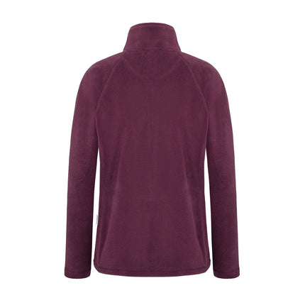 KARLOWSKY | Women's Workwear Fleece Jacket Warm‑Up – Aubergine - S - Recycled Polyester