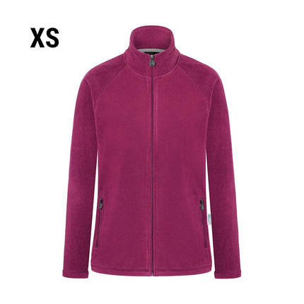KARLOWSKY | Women's Workwear Fleece Jacket Warm‑Up – Fuchsia - XS - Recycled Polyester