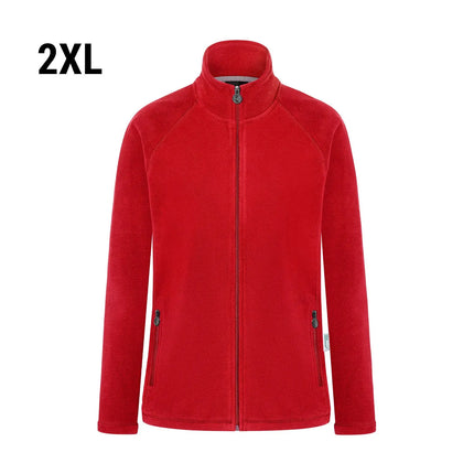 KARLOWSKY | Women's Workwear Fleece Jacket Warm‑Up – Moss Green - XXL - Recycled Polyester