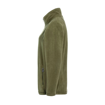 KARLOWSKY | Women's Workwear Fleece Jacket Warm‑Up – Moss Green - XXL - Recycled Polyester