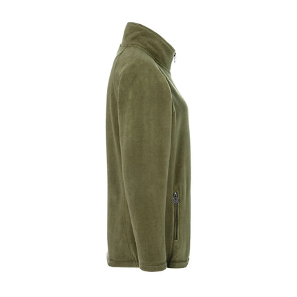 KARLOWSKY | Women's Workwear Fleece Jacket Warm‑Up – Moss Green - XXL - Recycled Polyester