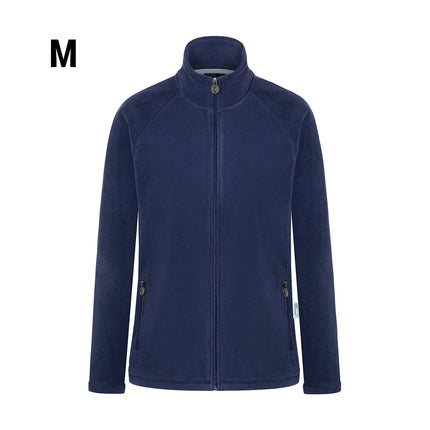 KARLOWSKY | Women's Workwear Fleece Jacket Warm‑Up – Navy - M - Recycled Polyester