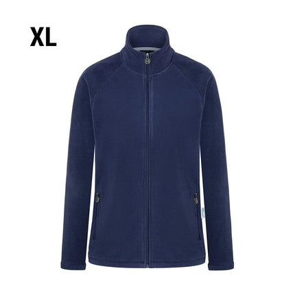 KARLOWSKY | Women's Workwear Fleece Jacket Warm‑Up – Navy - XL - Recycled Polyester