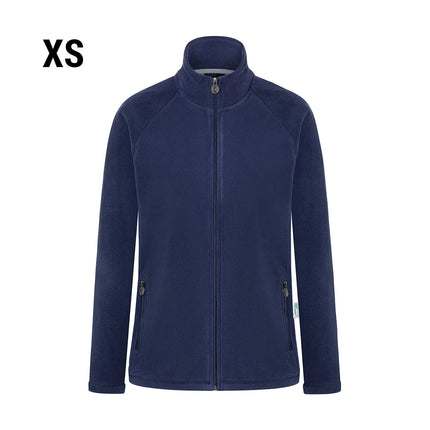 KARLOWSKY | Women's Workwear Fleece Jacket Warm‑Up – Navy - XS - Recycled Polyester