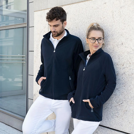 KARLOWSKY | Women's Workwear Fleece Jacket Warm‑Up – Navy - XXL - Recycled Polyester