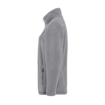 KARLOWSKY | Women's Workwear Fleece Jacket Warm‑Up – Platinum Grey - L - Recycled Polyester