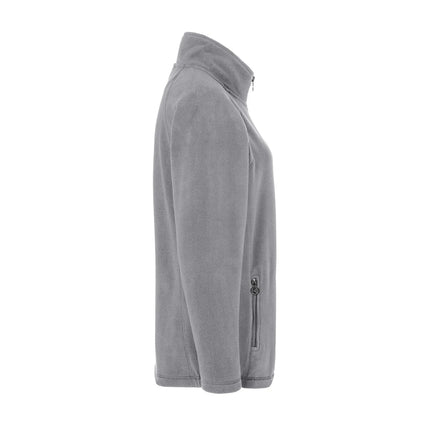 KARLOWSKY | Women's Workwear Fleece Jacket Warm‑Up – Platinum Grey - S - Recycled Polyester