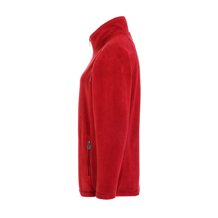 KARLOWSKY | Women's Workwear Fleece Jacket Warm‑Up – Red - 3XL - Recycled Polyester