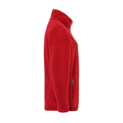 KARLOWSKY | Women's Workwear Fleece Jacket Warm‑Up – Red - L - Recycled Polyester