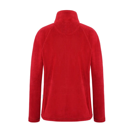 KARLOWSKY | Women's Workwear Fleece Jacket Warm‑Up – Red - XS - Recycled Polyester