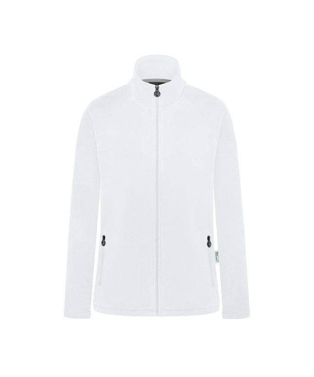KARLOWSKY | Women's Workwear Fleece Jacket Warm‑Up – White - L - Recycled Polyester